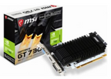MSI Geforce GT-730 OC Low Profile Graphics Card, 2GB DDR3, 1600Mhz Memory Speed, Interface PCI Express 2.0, 64bit, HDMI, DVI | 912-V809-3860