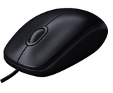 Logitech M100R Wired USB Mouse (Black) | 910-005005