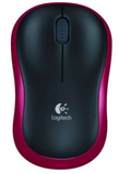 Logitech M185 Wireless Mouse, No software or setup hassles-start, Advanced 2.4 GHz wireless connectivity, 1 AA batteries - Red | 910-002237