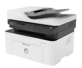 HP LaserJet MFP M137FNW Mono Black and White Laser Multifunction Printer, White | M137FNW