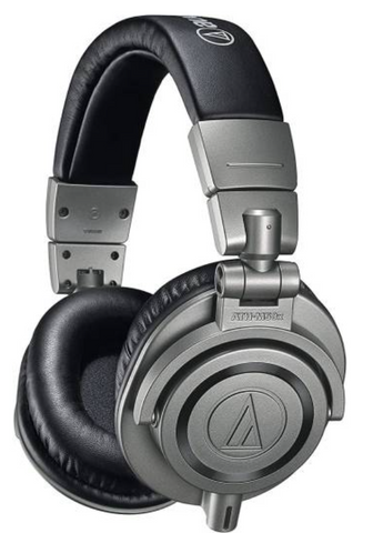 Audio-Technica Professional Monitor Over-Ear Headphones, 99 dB Sensitivity, 38 ohms Impedance, 45 mm Driver, Interchangeable Cables, 1/4