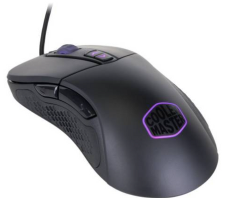 Cooler Master SGM-4007-KLLW1 MasterMouse MM530 Ergonomic Palm Grip Gaming Mouse, 7 Buttons, RGB LED 3 Zone Light, On-The-Fly DPI 12000, Lag-Free | SGM-4007-KLLW1