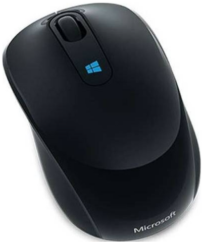 Microsoft Sculpt Wireless Mobile Mouse Four-way wheel scrolling Start menu for Windows 7 Ambidextrous design 2.4 GHz RF 2 x AAA Alkaline - Wool | 43U-00014