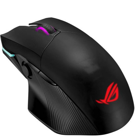 Asus P704-ROG Chakram RGB Wired/Wireless Gaming Mouse Nvidia Reflex Compatible (Qi charging, side Joystick, Bluetooth connectivity, 16000 dpi sensor, Aura Sync lighting)- Black | 90MP01K0-BMUA00