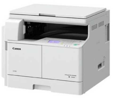 Canon ImageRunner 2206N Multifunction Laser A3 Printer, 22 Ppm A4 Print Speed, 3.5 Inch LCD Touchscreen Panel, 580 Sheets Max Media Capacity, Print / Copy / Scan Functions, White | 3029C003AA
