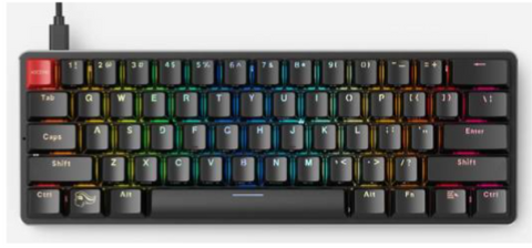 Glorious GMMK Keyboard (Pre-Built), Compact Size, Full modular, RGB LED Backlighting, Easy Access Hot-Keys, Raised Keys | GMMK-COMPACT-BRN