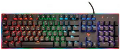 Porodo Mechanical Gaming Keyboard (English / Arabic) - Black | PDX210-BK
