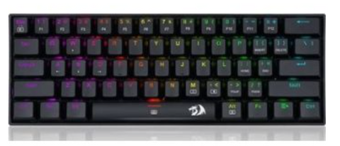 Redragon K630RGB Dragonborn RED Gaming Mechanical Keyboard, 61 Keys Compact, Up to 13 Presets Backlighting Modes Mechanical Keyboard | K630RGB