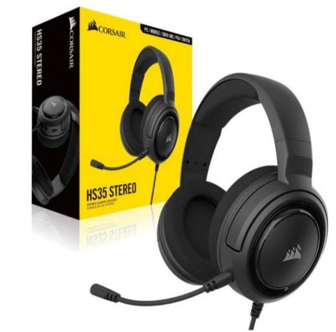 Corsair HS35 Stereo Gaming Headset , Memory Foam Earcups