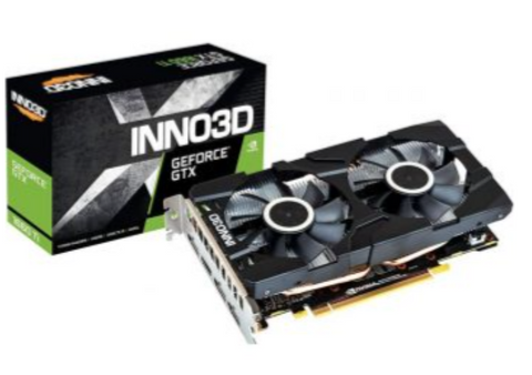 Inno3D GeForce GTX 1660 TI Twin X2 6GB GDDR6 Graphics Card, 192-bit, PCIe 3.0, HDMI 2.0b, 3x DisplayPort 1.4, 8-pin Connector | N166T2-06D6-1710VA15