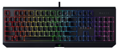 Razer Blackwidow green mechanical switches, 80 million keystroke life, Razer Chroma,16.8 million color backlight, Hybrid On-Board Memory,Synapse 3 | RZ03-02860100-R3M1