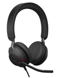 Jabra Evolve2 40 Stereo Wired On-Ear Headset, USB Type-A Connection, 40mm Drivers, Integrated Earcup Controls, UC Stereo, Black | 24089-989-999