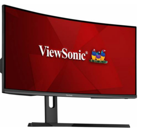 Viewsonic VX3418 34” 2K QHD Ultrawide Curved Gaming Monitor, 1500R, 144Hz Refresh Rate, 1ms MPRT Response Time, Adjustable Stand, HDR10 Visuals, 21:9 Aspect Ratio, sRGB 104%, HDMI, DP | VX3418-2KPC