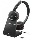 Jabra Evolve 75 Stereo UC, Charging stand & Link 370 - Black | 7599-838-199