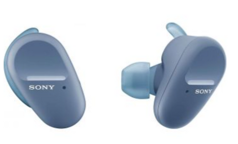 Sony WF-SP800N Wireless Noise Canceling Headphones with Microphone for Phone Calls and Alexa Voice Control, Blue | WF-SP800N