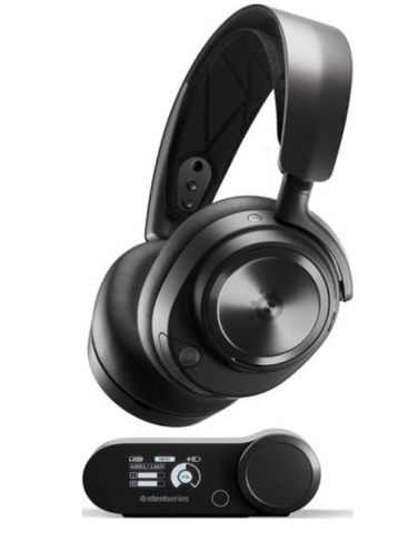 SteelSeries Arctis Nova Pro Wireless Xbox Multi-System Gaming Headset, Premium Hi-Fi Drivers, Active Noise Cancellation, Infinity Power System, Clear Cast Mic, Low Latency 2.4 GHz, Black | 61521