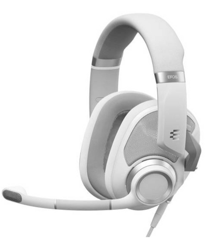 Epos H6 Pro Open Acoustic Wired Gaming Headset, Around Ear, Compatible with Mobile Phone / PC / Soft Phone / PS4 / Xbox One, White | 1000971
