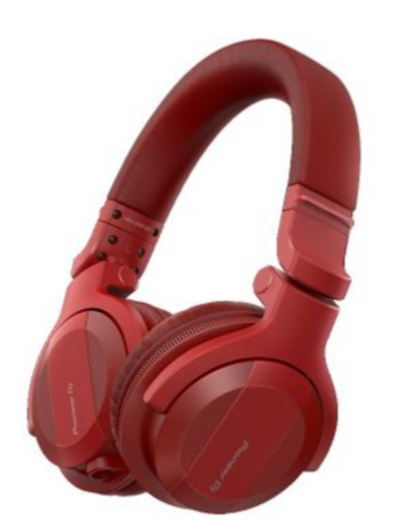 Pioneer DJ HDJ-CUE1 On Ear Headphone, With Bluetooth + Wired Capability, 40mm Dome Type, 2000 mW Input Power, 5 - 30000 Hz Frequency Range, 32 Ohms Impedance, Red | HDJ-Cue1BT-R