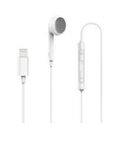 Powerology Mono Single Earphone with MFi Lightning Connector - White