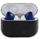Merlin Craft Royal Collection AirPods PRO Calf Black With Blue | 641126313003