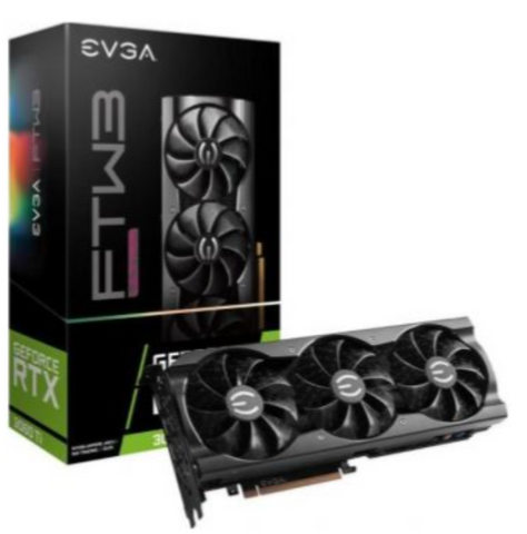 EVGA GeForce RTX 3060 Ti FTW3 Ultra Gaming 8GB GDDR6 Graphics Card, 256 bit, 14000 MHz, PCIe 4.0, HDMI, DisplayPort, iCX3 Cooling, ARGB LED, Metal Backplate, LHR | 08G-P5-3667-KL