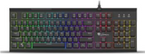 Genesis Thor 210 Gaming Keyboard RGB 7 Zone Backlight With USB and Audio Hub [Hybrid Perfection] Anti-Ghosting For All USB Devices - Black | NKG-1645