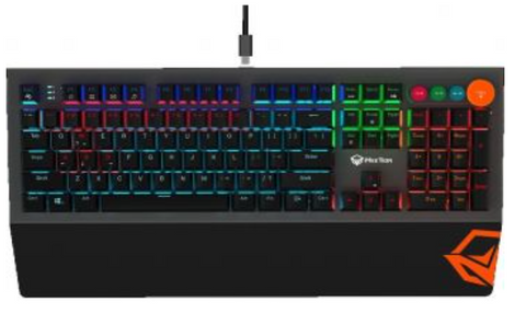 Meetion Detachable Palmrest RGB Mechanical Gaming Keyboard with Type-C Cable MK500 - Black | MT-MK500