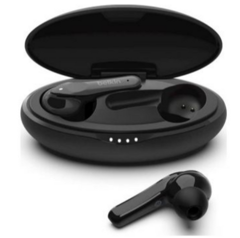 Belkin Soundform Move Plus True Wireless Earbuds, Bluetooth Headphones with Noise Isolation, Touch Controls, 24 Hours Playtime, Sweatproof, Wireless Heads, Bluetooth Earbuds