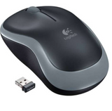 Logitech M185 Wireless Mouse, No software or setup hassles-start, Advanced 2.4 GHz wireless connectivity, 1 AA batteries - Red | 910-002237