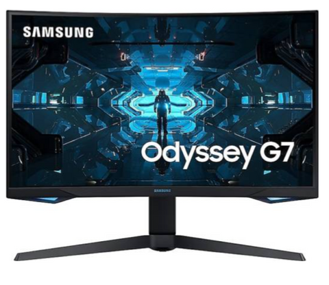 SAMSUNG Odyssey G7- 27 inch 1000R Curved Gaming Monitor 1440p QHD 240Hz 1ms G sync QLED HDR600 | LC27G75TQSMXUE