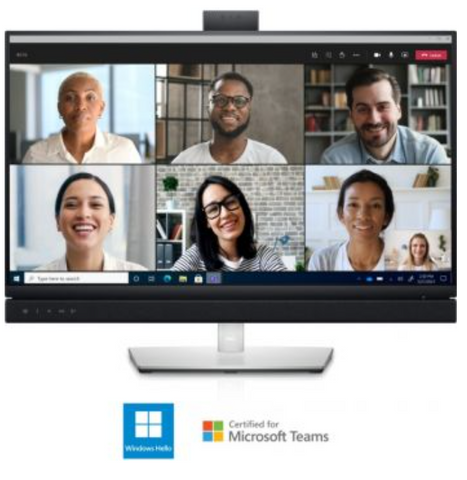 Dell 27 Video Conferencing 27'' QHD IPS Monitor, 2560x1440 Resolution, 60Hz Refresh Rate, 5ms/ 8ms Response Time, 16:9 Aspect Ratio, 99% sRGB Support, 100mm VESA Mount, DP, HDMI | C2722DE