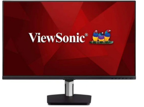 ViewSonic 24 Inch 1080p IPS 10-Point Multi Touch Screen Monitor with Advanced Dual-Hinge Ergonomics USB C HDMI and DisplayPort Out, Black | TD2455