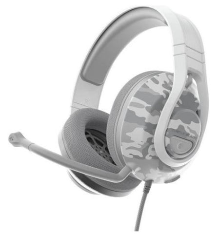 Turtle Beach Recon 500 Wired Multiplatform Gaming Headset, Turtle Beach 60mm Eclipse Dual Drivers, Pro-Level TruSpeak Microphone, 3.5mm Jack , Precision Engineered Earcup, Artic Camo | TBS-6405-02