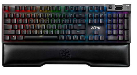 XPG Summoner RGB Mechanical Gaming Keyboard - Cherry MX RED Switch - Detachable Magnetic Wrist Rest - USB Passthrough & Media Controls | SUMMONER4A-BKCWW