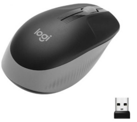 Logitech M191 Optical Wireless Mouse, 1000 Dpi Resolution, 3 Buttons, Line-by-Line Precision, Mid Gray | 910-005922