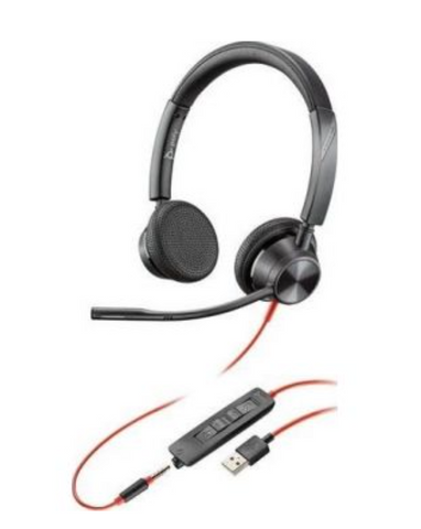 Poly Plantronics Blackwire 3325 Usb-A With 3.5mm Wired Headset | 213938-01