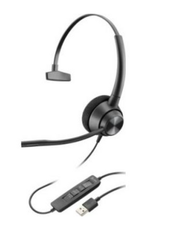 Poly EncorePro 320, USB-A, 50 - 8000 Hz, 32 Ohm, Max Sound Pressure 118 dB, Headset | 214570-0