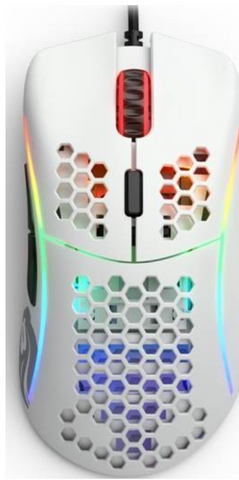 Glorious Model D Mouse, DPI Indicator, Pixart 3360 Sensor - Matte White | GD-WHITE