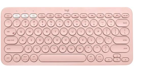 Logitech K380 Bluetooth Keyboard, English Arabic Layout, Qwerty, Pink | 920-010071