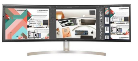 LG 49 Inch Curved 32:9 Ultrawide, DQHD IPS with HDR10 and USB Type-C | 49WL95C-W