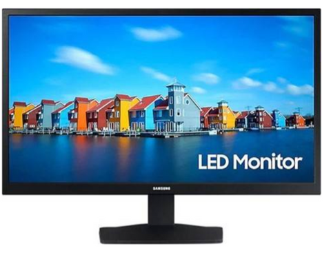 Samsung 22 Inch FHD, Resolution (1,920 x 1,080), 60Hz, Flat Monintor with Wide Viewing Angle, Experience true definition All-day Visual Care | LS22A330NHMXUE