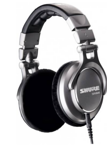 Shure Professional Closed-back Reference Studio Headphones - Black/Silver | SRH940-E
