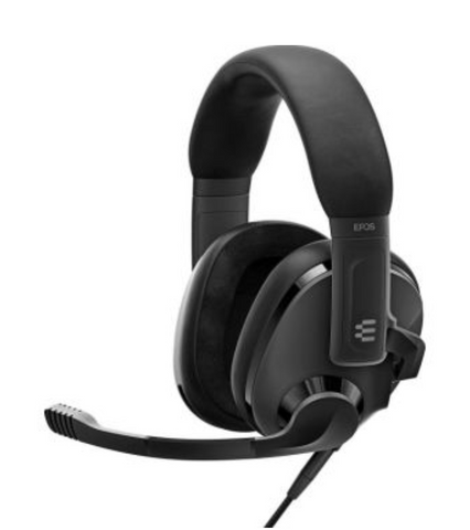 Epos High End Analogue Gaming Headset, with Noise-Cancelling Microphone, Plug & Play Audio, Black | H3