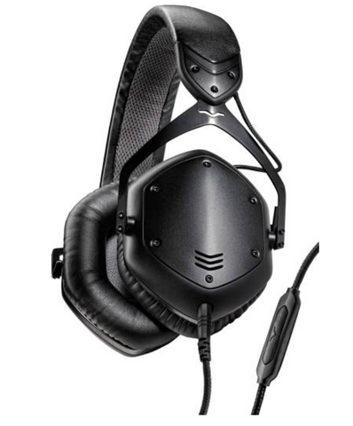 V-Moda Crossfade LP2 Over-Ear Headphones, 50mm Multimodal HD Drivers, Thick Around-Ear Cushions, Metal Construction, Standard 3.5mm Plug, Adjustable Headband, Matte Black | Crossfade LP2