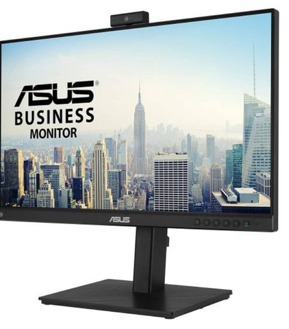 ASUS BE24EQSK 24'' FHD IPS Video Conferencing Monitor, 75Hz Refresh Rate, 5ms Gtg Response Time, Low Blue Light, Flicker Free, 16:9 Aspect Ratio, FHD Webcam, Stereo Speaker, Black | 90LM05M1-B03370