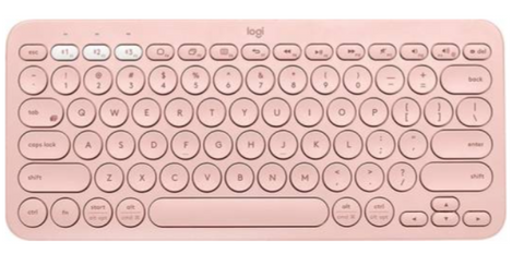 Logitech K380 Bluetooth Keyboard, US Int English Layout, Qwerty, Pink | 920-009867