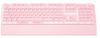 Fantech Maxpower MK853 Sakura Edition Keyboard, 104 All Keys, 22 Spectrum LED Mode, Ergonomic Wrist Rest, Shortcut Volume Knob, White and Pink | MK853 Sakura
