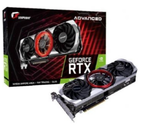 iGame GeForce RTX 3060 Advanced OC 12G L-V Graphics Card, 12GB GDDR6 192 Bit Memory, 3584 Cuda Cores, 1320Mhz Core Clock, 360GB/s, 8nm, 2*8 Pin, Displayport, HDMI | RTX 3060 Advanced