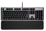 Cooler Master CK550 V2 Mechanical keyboard, Red Switch Linear, Brushed Aluminum Design, Wrist Rest, RGB, Arabic-English Keyboard | CK-550-GKTR1-AE