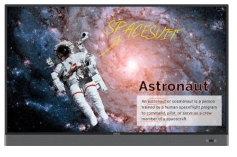 BenQ RM6502K 4K UHD 65” Education Interactive Flat Panel Display Monitor, UHD 3840x2160 Resolution, 100V-240V, 50/60Hz, 178° Viewing Angle, DLED, 1,200:1 Contrast Ratio, IR Touch | RM6502K